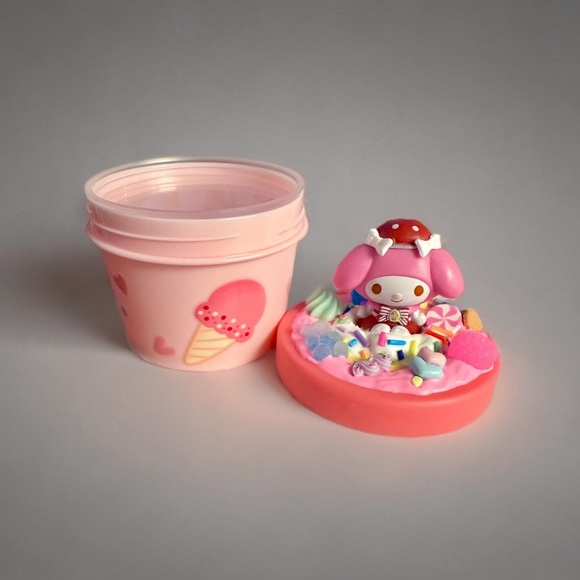Decoden Small Jar - My Melody Candy Themed Kawaii Junk Case Plastic Container - Picture 6 of 7